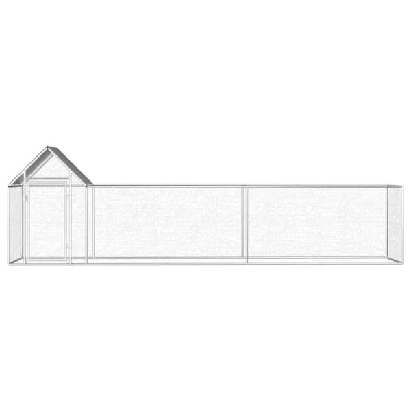 Hönsbur 5x1x1,5 m galvaniserat stål