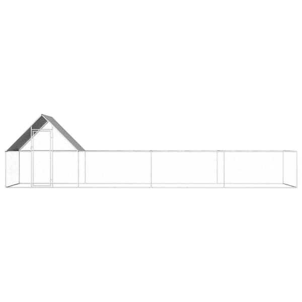 Hönsbur 8x2x2 m galvaniserat stål