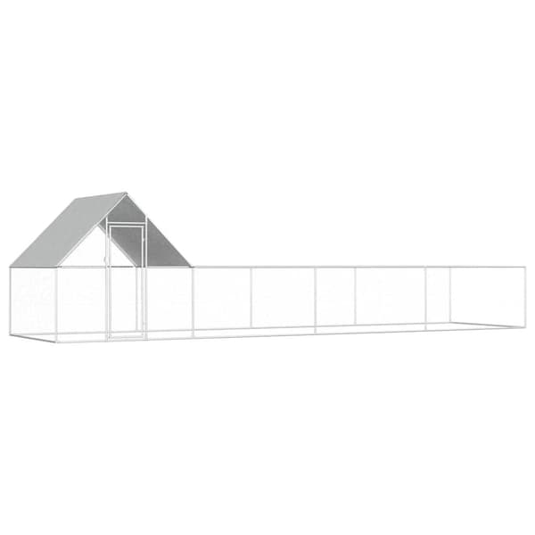 Hönsbur 8x2x2 m galvaniserat stål