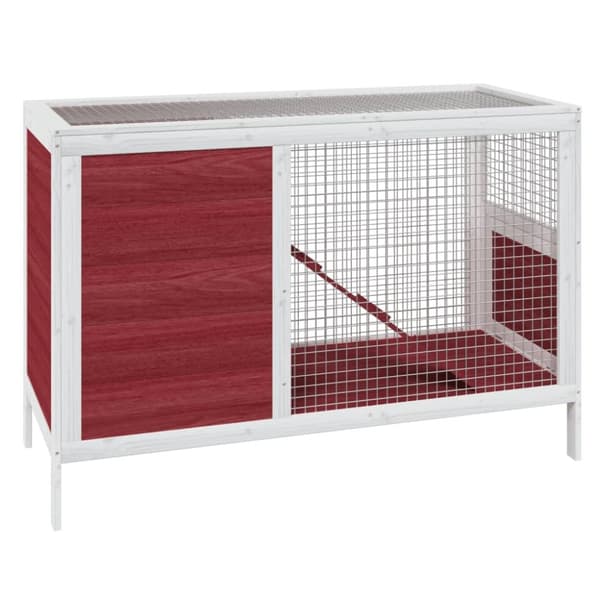 Kaninbur mocka 103x44x69,5 cm massiv furu