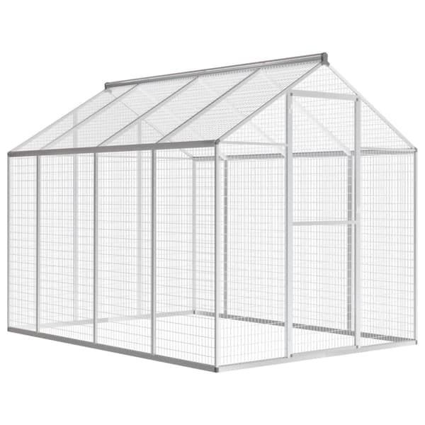 Voljär utomhusbruk aluminium 178x242x192 cm
