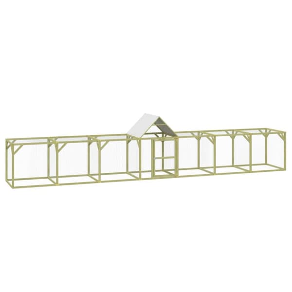 Hönshus 700x100x150 cm impregnerad massiv furu
