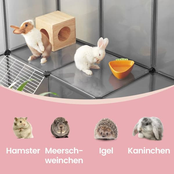 Buitenverblijf – Voor Konijnen – Kleine Dieren – 143 x 108 x 93 cm
