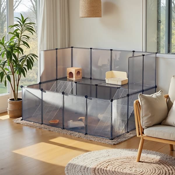 Buitenverblijf – Voor Konijnen – Kleine Dieren – 143 x 108 x 93 cm