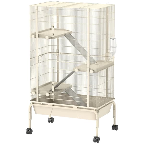 Lille Dyrebur, 4 Niveauer, 69x44x120 cm, Egnet til Forskellige Kæledyr,Beige