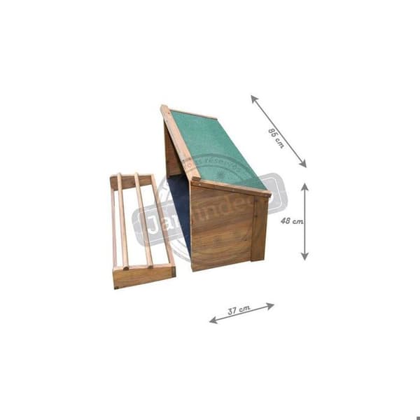 Träholkar - MAB - MAB-82807 - 85x37x48 cm - Enkel montering - Utomhus