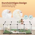 Miniatyrbillede 4 af 5: Rootz Guinea Pig Playpen -kabinet - Kæledyrsbur - Dyrehabitat - Let samling - 125 cm x 63 cm x 42 cm