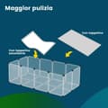 Miniatyrbillede 4 af 6: Rootz Small Animal Enclosion - Playpen - Guinea Pig Hence - Easy Assembly - 143 cm x 73 cm x 46 cm