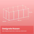 Miniatyrbillede 6 af 6: Rootz Small Animal Enclosion - Playpen - Pet Hence - Vandtæt - Let at rengøre - 125 cm x 63 cm x 42 cm