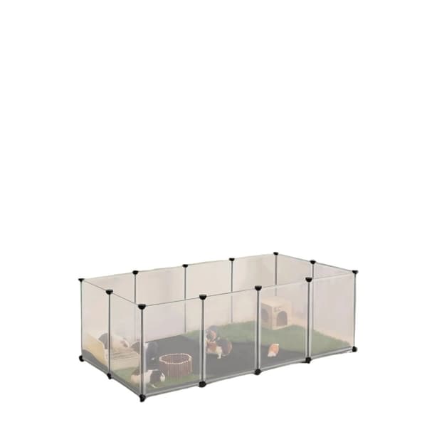 Rootz Small Animal Inclosure - Playpen for Hamsters - Golvpaneler - Vattentät yta - 143 cm x 73 cm x 46 cm