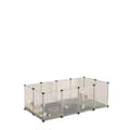 Miniatyrbild 1 av 6: Rootz Small Animal Inclosure - Playpen for Hamsters - Golvpaneler - Vattentät yta - 143 cm x 73 cm x 46 cm