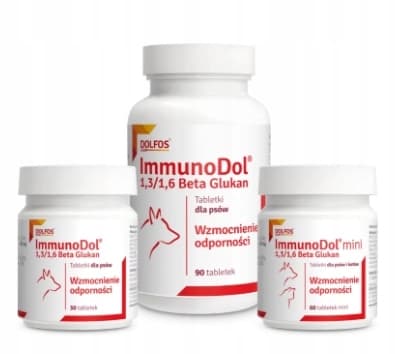 ImmunoDol Mini 1.3/1.6 Beta Glukan IMMUNITET för hundar och katter 60 minitabletter