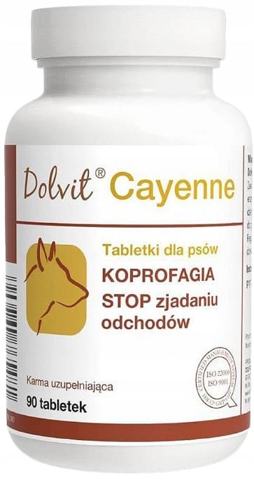 Dolvit Cayenne SLUTA ÄTA STOPPAR för hundar Coprophagia 90 tabletter. Dolvit Cayenne SLUTA ÄTA STOPPAR för hundar Coprophagia 90 tabletter.