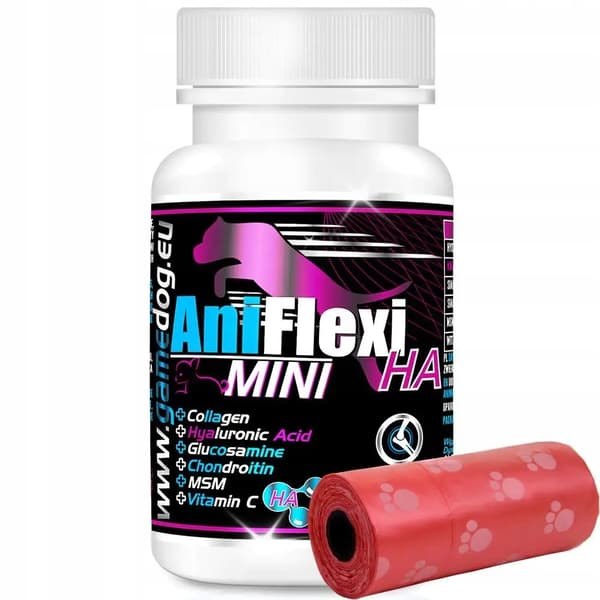 GAME DOG AniFlexi HA Mini til led og knogler til hunde 120 tabletter