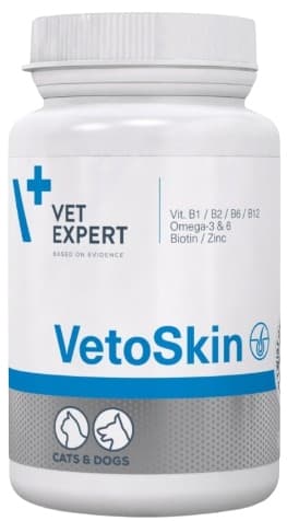 VETOSKIN hudpäls för hundar och katter Vet Expert 90 kapslar