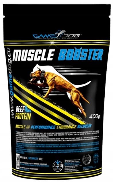 GAME DOG Muscle Booster stödjer muskeluppbyggnad 400g GAME DOG Muscle Booster stödjer muskeluppbyggnad 400g