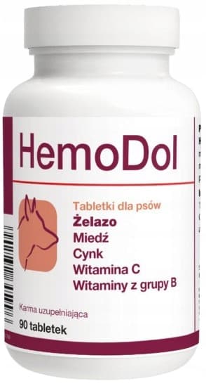 HemoDol rauta kupari sinkki CB-vitamiini koirille Anemia 90 tablettia.