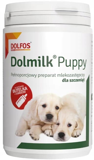 DOLMILK PUPPY mjölkersättning för valpar med 300 g flaska DOLMILK PUPPY mjölkersättning för valpar med 300 g flaska