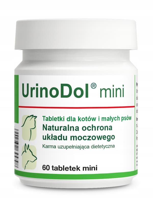 Dolvit Uridonol mini NATURLIGT SKYDD AV URINVÄGARNA för hundar och katter 60 tabletter.