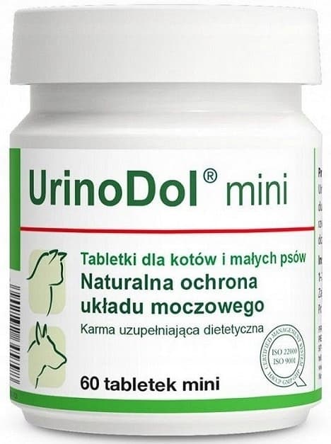 Dolvit Uridonol mini NATURLIGT SKYDD AV URINVÄGARNA för hundar och katter 60 tabletter. Dolvit Uridonol mini NATURLIGT SKYDD AV URINVÄGARNA för hundar och katter 60 tabletter.
