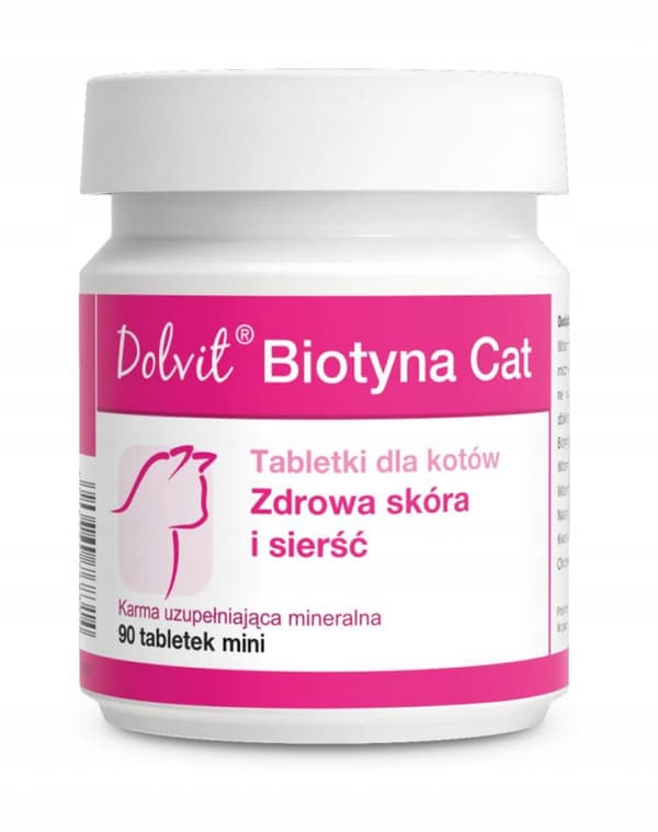 DOLVIT BIOTIN KATT Hälsosam hud och päls FÖR KATT 90 minitabletter.