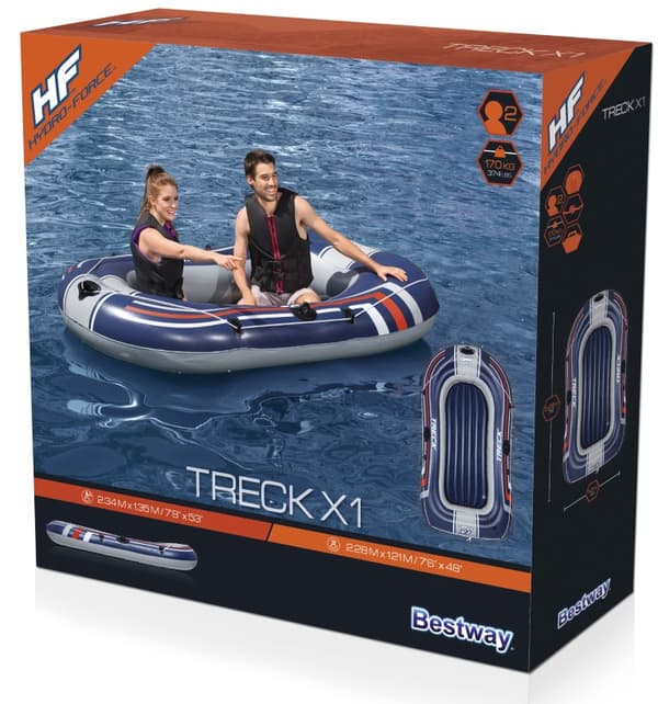 Bestway Hydro Force Gummibåt Treck X1 228 x 121 cm
