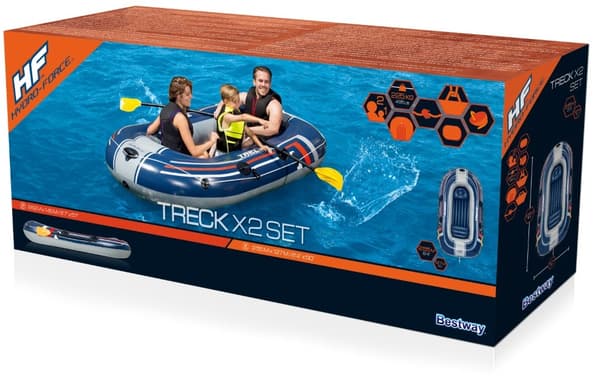 Bestway Hydro Force Gummibåt Treck X2 Set 255 x 127 cm