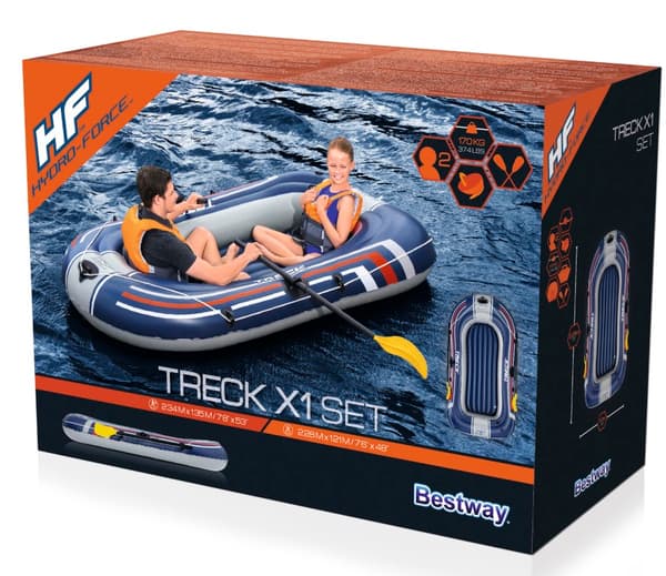 Bestway Hydro Force Gummibåt Treck X1 Set 228 x 121 cm