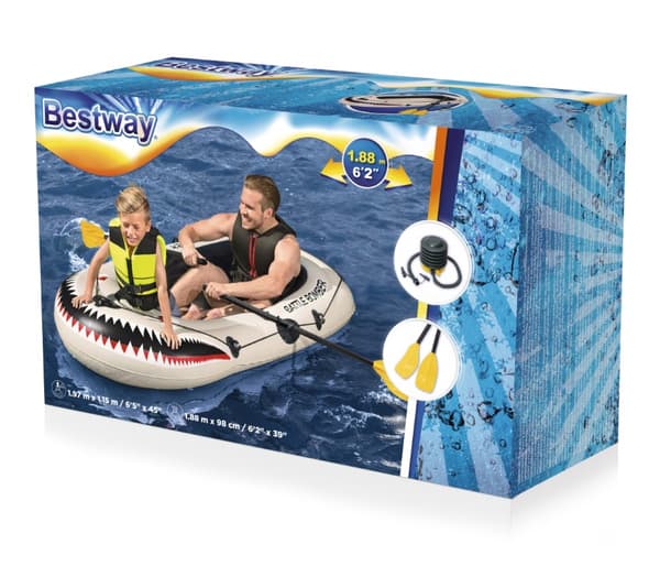 Bestway Hydro Force Gummibåt Battle Bomber Set 188 x 98 cm
