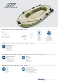 Miniatyrbild 8 av 8: Bestway Hydro Force Voyager 300 Gummibåt 2.43m x 1.02m