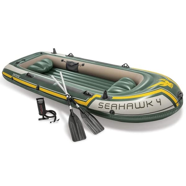 INTEX Seahawk 4 Set gummibåd med årer og pumpe 68351NP