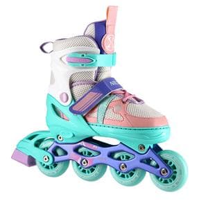 NJ1828A HVID OG MINT STØRRELSE. M(35-38) NILS EXTREME INLINE SKATES