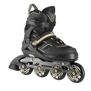 NA14174 A SORT OG BEIGE STØRRELSE. M (35-38) NILS EXTREME INLINE SKATES