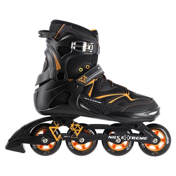 NA9022 SVART/ORANGE STORLEK 40 NILS EXTREME INLINE SKATES
