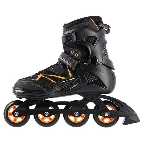 NA9022 MUSTA/ORANSSI KOKO 42 NILS EXTREME INLINE LUISTIT