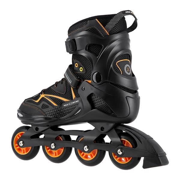 NA9022 MUSTA/ORANSSI KOKO 42 NILS EXTREME INLINE LUISTIT
