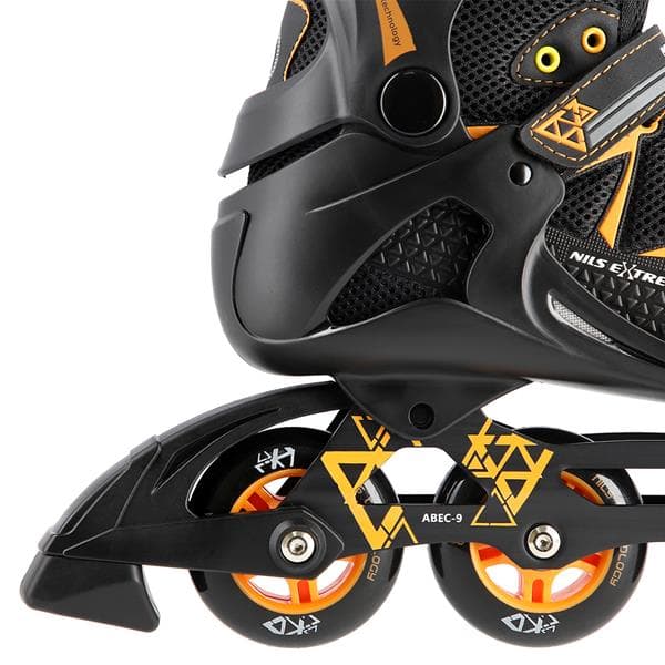 NA9022 MUSTA/ORANSSI KOKO 42 NILS EXTREME INLINE LUISTIT