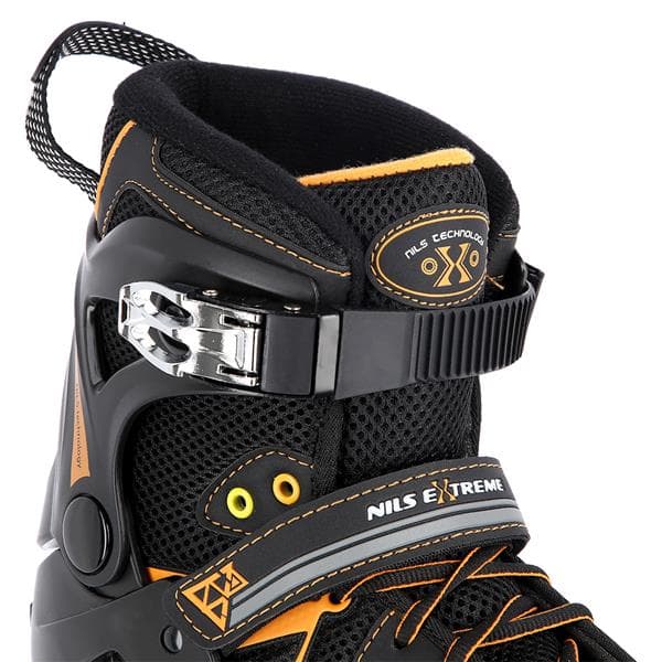 NA9022 MUSTA/ORANSSI KOKO 42 NILS EXTREME INLINE LUISTIT