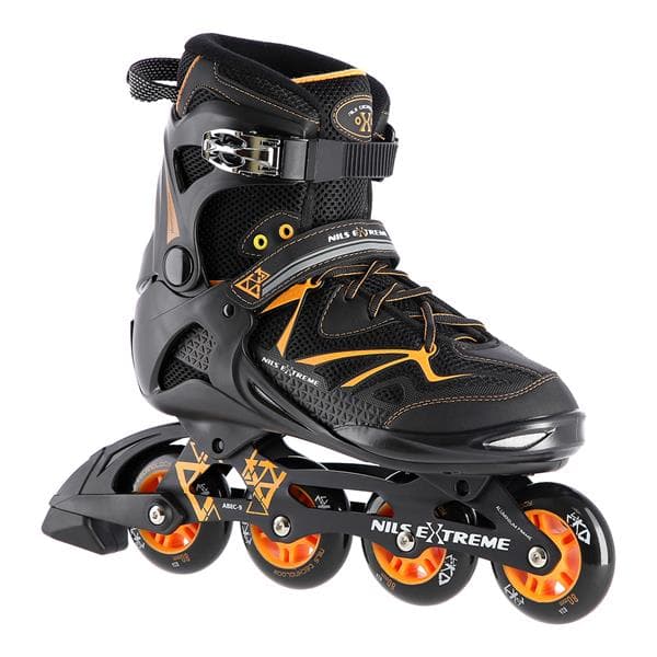 NA9022 SORT/ORANGE STØRRELSE 42 NILS EXTREME INLINE SKATES
