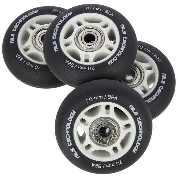 PU 70x24 82A SVART MATT (4 st) + ABEC-9 (8 st) NILS EXTREME SET