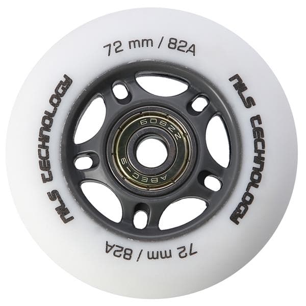 PU 72x24 82A WHITE MATT (4 kpl) + ABEC-9 (8 kpl) NILS EXTREME SET