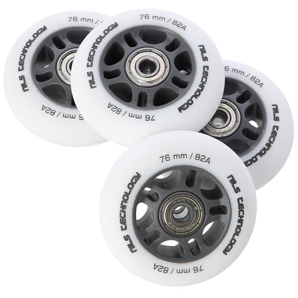 PU 76x24 82A WHITE MATT (4 st) + ABEC-9 (8 st) NILS EXTREME SET