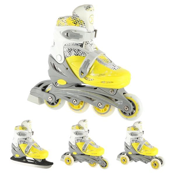 NH18331 4-i-1 LIME STØRRELSE S(31-34) SKØTEBLADE MED DIMENSIONER NILS EXTREME HOCKEY SKI