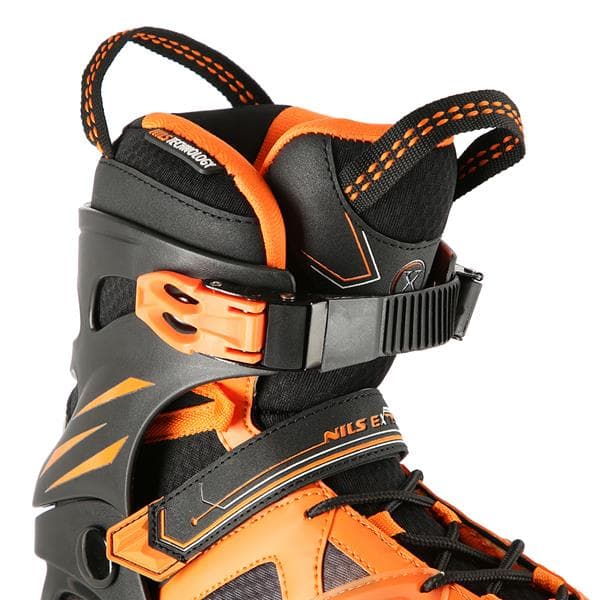 NA14112 SVART-ORANGE STORLEK 39 NILS EXTREME rullskridskor