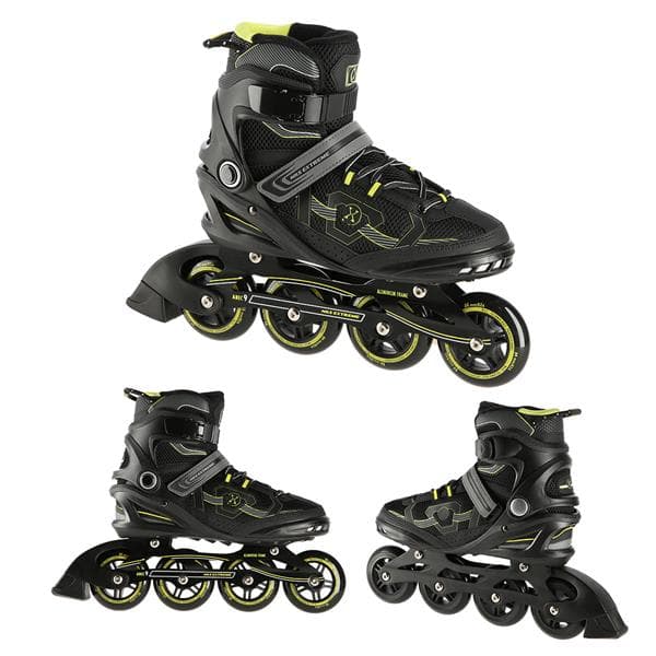 NA9157 MUSTA-KELTAINEN KOKO 40 NILS EXTREME RULLALUISTET
