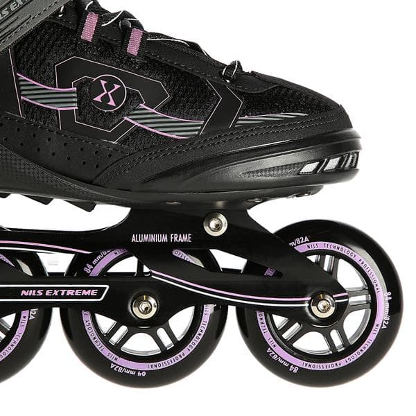 NA9157 SVART LILA STORLEK 45 NILS EXTREME rullskridskor