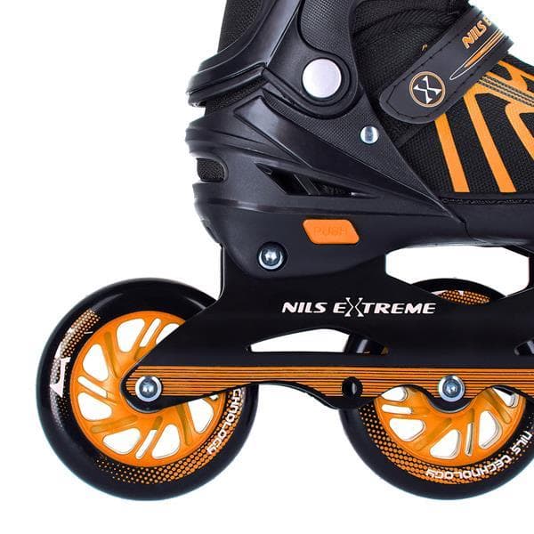 NA18812 A ORANGE STØRRELSE S (29-33) NILS EXTREME RULLESKØJER