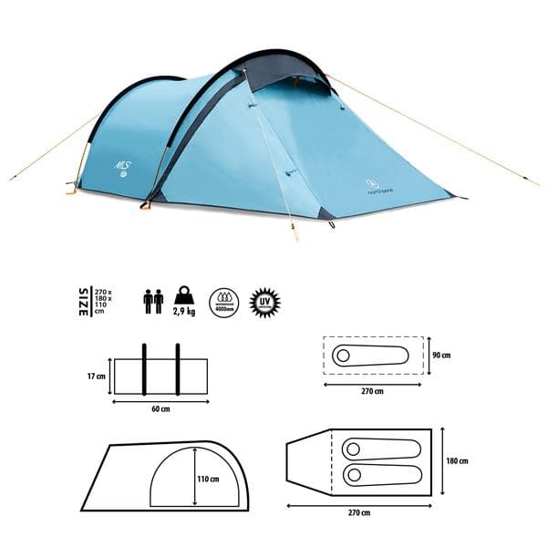 NC6003 CAMPINGTÄLT BLUE NORTH PEAK NILS CAMP