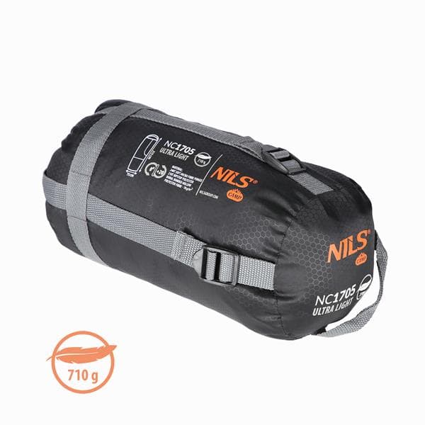 NC1705 ULTRA LET SOVEPOSE GRÅ-ORANGE NILS CAMP