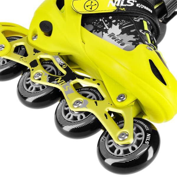 NA18137A ROCKO YELLOW SKATINGSKLADER STORLEK L (39-42) NILS EXTREME